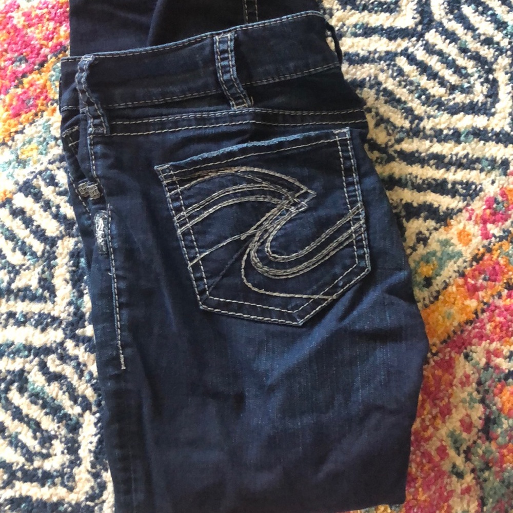 Silver Skinny Jeans